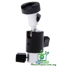 Ball Head Shoe Mount Umbrella Bracket – for light stands (MC1033E)